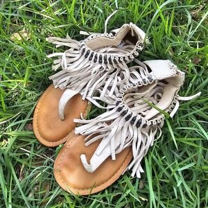 Boho Fringe Sandals size 8.5